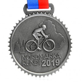 Custom antique silver 3d cycling competition race metal sports medals