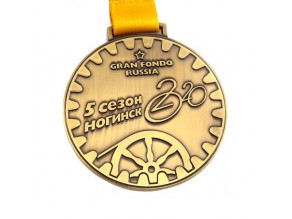 Factory making cheap antique brass Russia sports metal custom medals