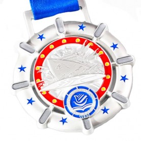 Custom free design 3d matte sliver sports running medal
