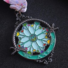 customized flower soft enamel medal award