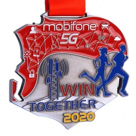Design your sport finisher soft enamel custom metal marathon running medal