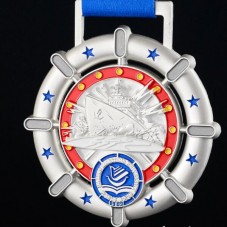 3d matte sliver sports running medal