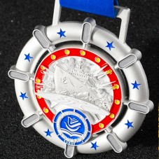 3d matte sliver sports running medal
