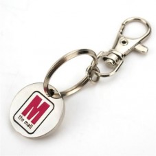Metal custom enamel mini logo keyring