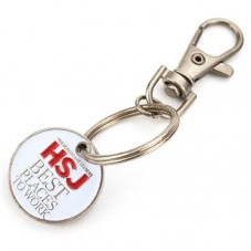 Metal custom enamel mini logo keyring