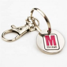 Metal custom enamel mini logo keyring