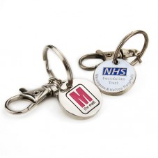 Metal custom enamel mini logo keyring