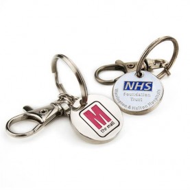 Metal custom enamel mini logo keyring trolley holder shopping cart keychain Metal custom enamel mini logo keyring trolley holder shopping cart keychain