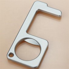 Non-touch Portable Metal Keyrin