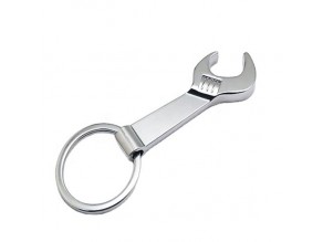 Blank souvenir engraved logo beer spanner wrench keychain bottle opener metal