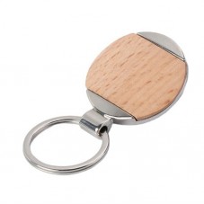 custom logo metal wood keychain blank