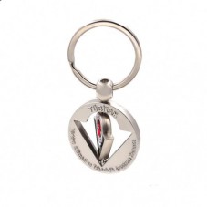 custom shopping trolley coin keychain