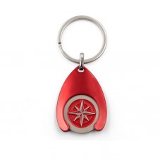 custom shopping trolley coin keychain