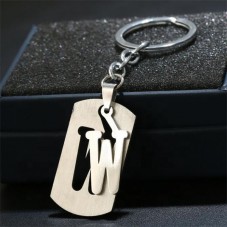 26 logo letter keychain initial