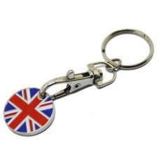 Oem metal enamel mini holder uk keyring