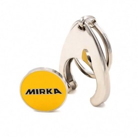UK style promotional custom shopping trolley coin keychain