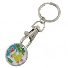 token trolley coin keyring