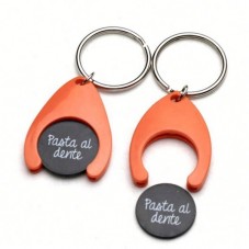 Trolley Coin Holder Keychain