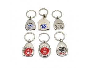 Wholesale Alloy Plating Metal Key chain Supermarket Shopping Holder Keychain Wholesale Alloy Plating Metal Key chain Supermarket Shopping Holder Keychain