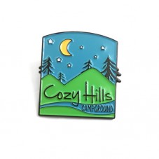customized dyed black metal soft enamel badge