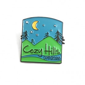 customized dyed black metal soft enamel badge pin souvenirs