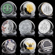 army souvenir Enamel Antique Gold Coin army souvenir Enamel Antique Gold Coin