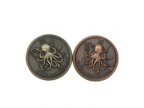 Wholesale metal craft custom logo metal souvenir marine challenge old coins
