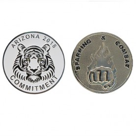 Wholesale own design metal die casting challenge coin souvenir collectible 2d coin