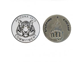 Wholesale own design metal die casting challenge coin souvenir collectible 2d coin