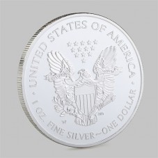 Antique Bronze And Silver Plated Coin