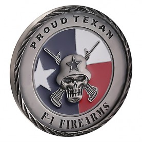 Antique Silver 3D Custom Made Logo USA Firarms Souvenir Challenge Coin
