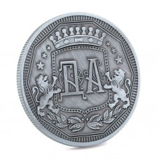Black gray foreign currency coin
