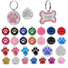 Custom shape epoxy dog ID tag printer blank metal custom dog tag