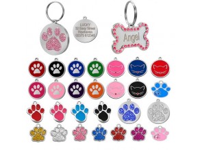 Custom shape epoxy dog ID tag printer blank metal custom dog tag Custom shape epoxy dog ID tag printer blank metal custom dog tag