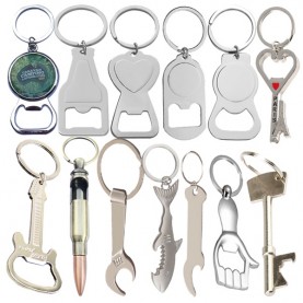Customized Keychain Metal Openers Beer Corkscrew Blanks Bottle Opener Customized Keychain Metal Openers Beer Corkscrew Blanks Bottle Opener