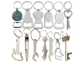 Customized Keychain Metal Openers Beer Corkscrew Blanks Bottle Opener
