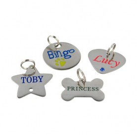 Customized Shape Stainless Steel Dog Tags with Logo