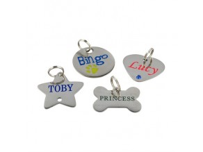 Customized Shape Stainless Steel Dog Tags with Logo Customized Shape Stainless Steel Dog Tags with Logo