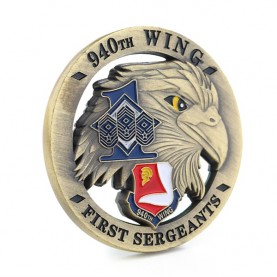 3D Embossed American The first sergeants hollow eagle souvenir coin