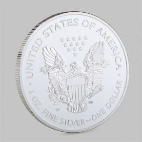 High Quality Double Sides Shining Antique Bronze And Silver Plated Coin