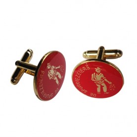 High Quality Wholesale Custom logo Zinc Alloy Cufflink And Tie Clip Set