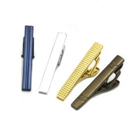 Metal gifts manufacturer custom textured unique blank tie clips