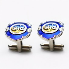stainless steel men blanks cufflinks