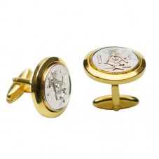 stainless steel men blanks cufflinks