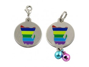 Wholesale Round Shaped Customized Dog ID Tags with Bell Wholesale Round Shaped Customized Dog ID Tags with Bell