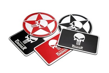 Custom Metal Decals  Custom Metal Decals
