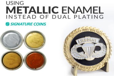 Is it Good to Have Metallic Enamel In My Customized Coins?