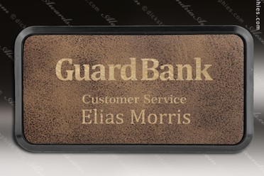 Printed Leather Badge Printed Leather Badge